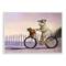 Stupell Industries Bunny Rabbit on Bike by Nautical Beach Wood Wall Plaque